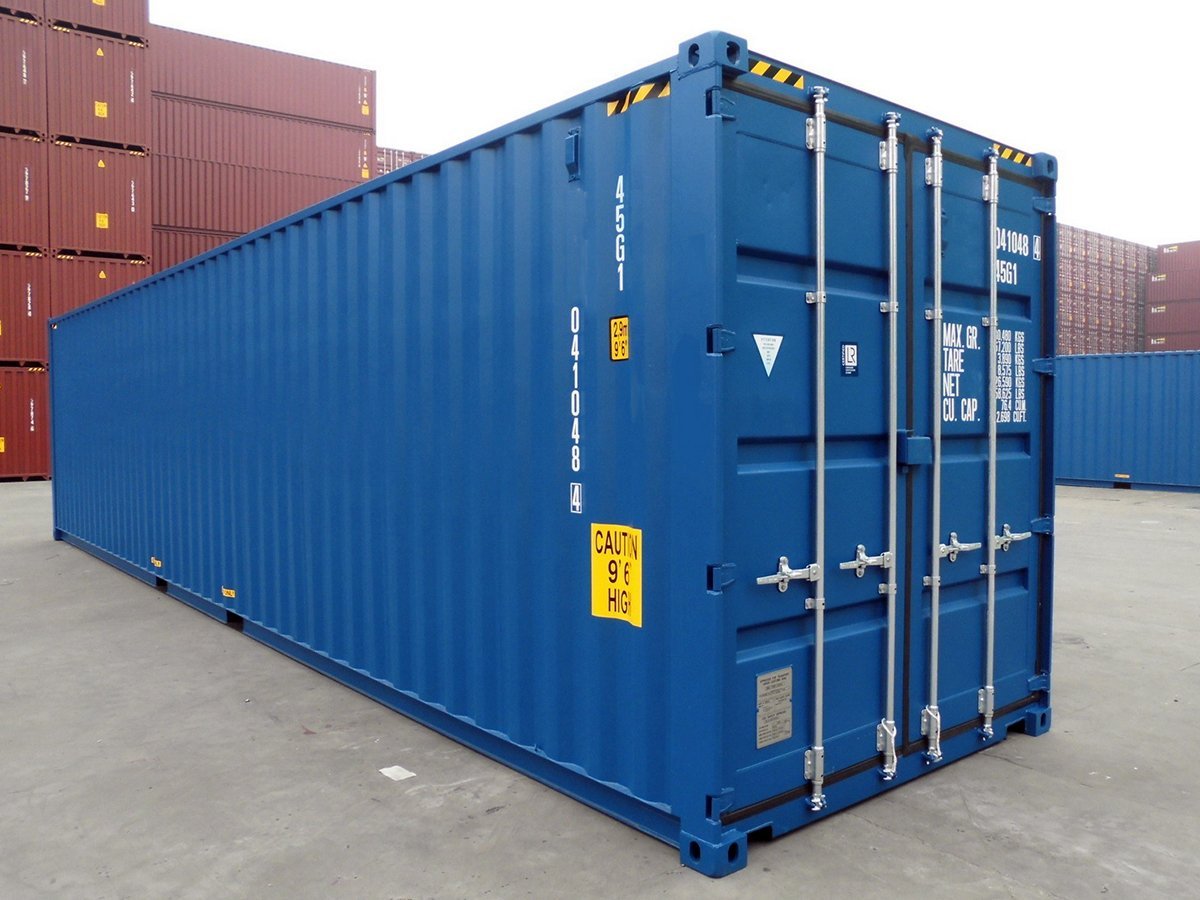 40-foot high cube (40ft HC) shipping container